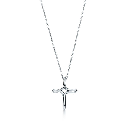 [Corinne]CROSS NECKLACE STERLING SILVER MATERIAL