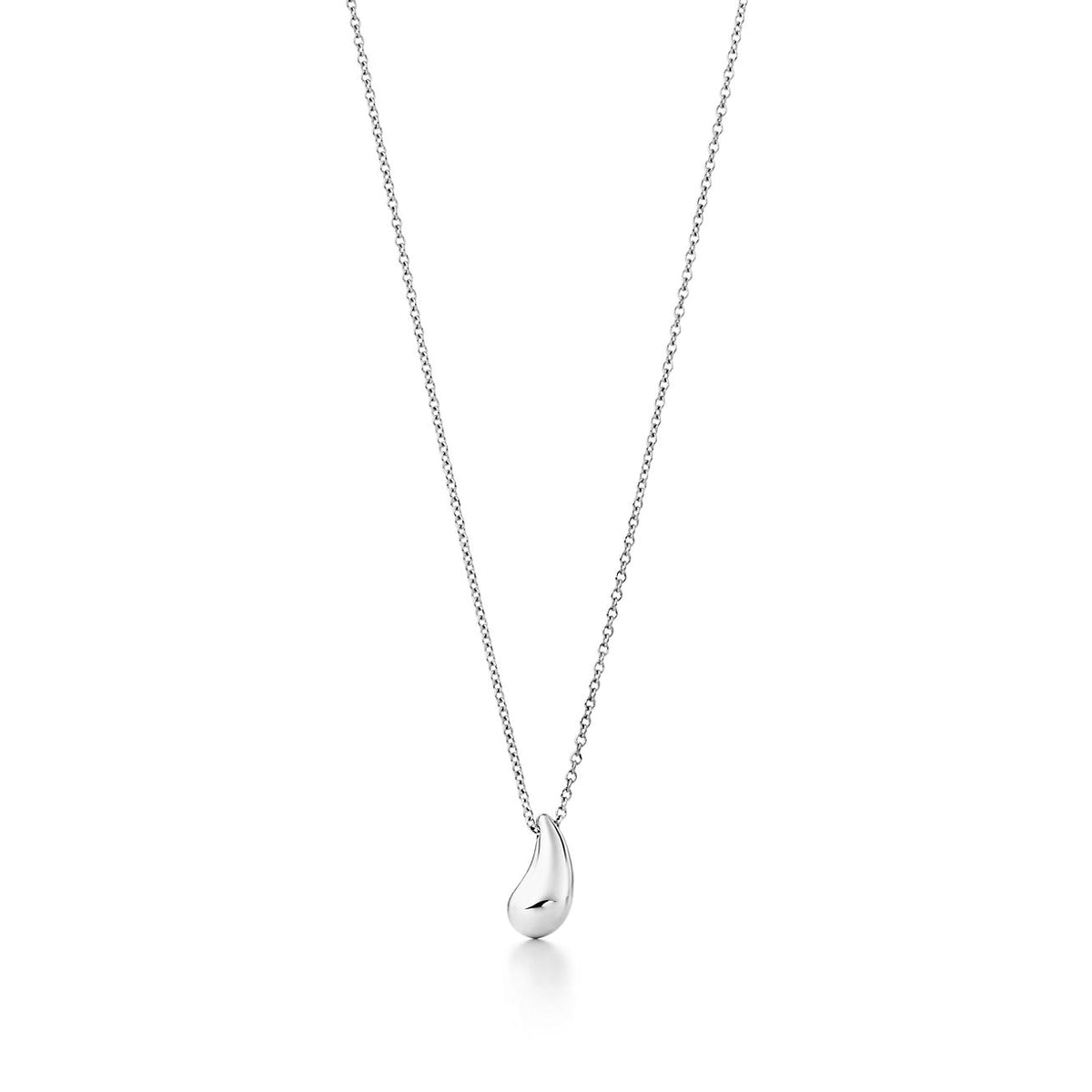 [Corinne]ELSA PERETTI TEARDROP PENDANT STERLING SILVER NECKLACE