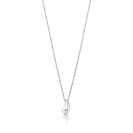 [Corinne]ELSA PERETTI TEARDROP PENDANT STERLING SILVER NECKLACE