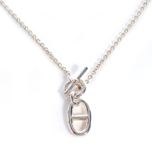 [⭐Corinne]HM CHAINE D'ANCRE PENDANT NECKLACE STERLING SILVER