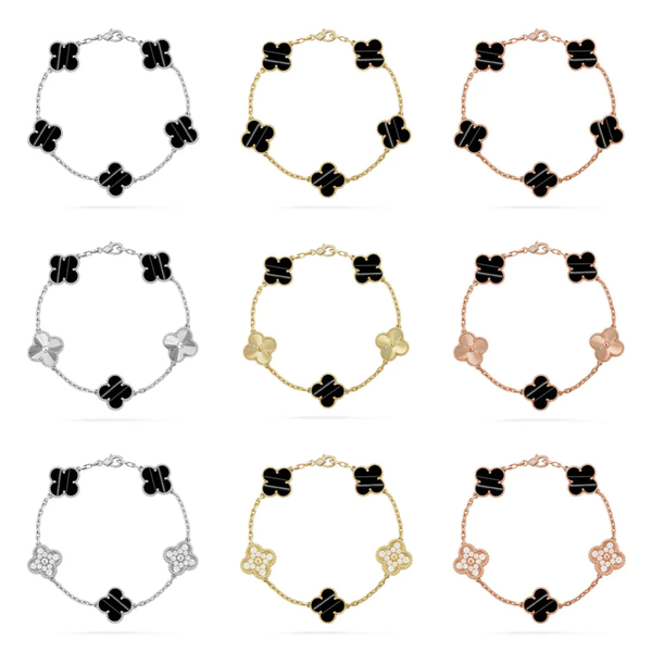 [⭐Corinne] CLOVER 5 MOTIF PULSAR STONE BRACELET COLLECTION