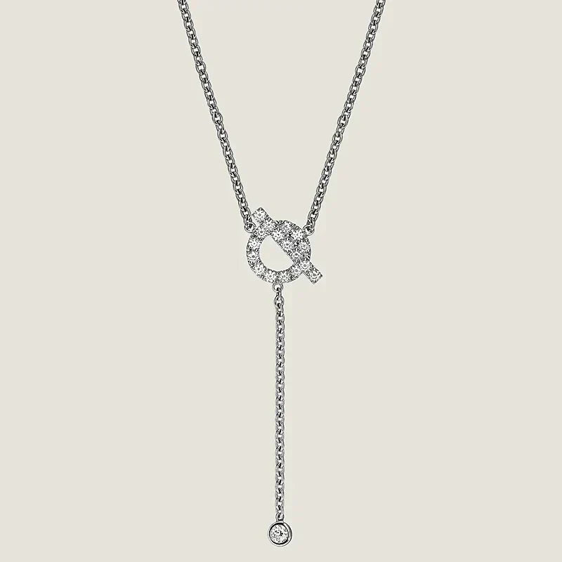 [⭐Corinne]FINESSE SILVER DIAMOND NECKLACE