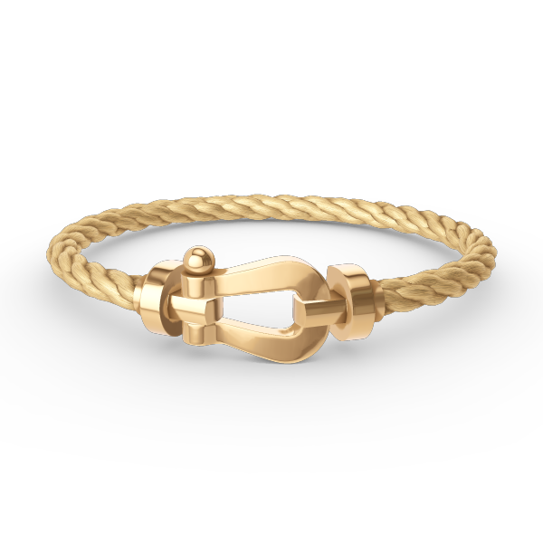 [⭐Corinne]FORCE LARGE HORSESHOE NO DIAMOND BRACELET GOLD