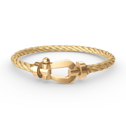 [⭐Corinne]FORCE LARGE HORSESHOE NO DIAMOND BRACELET GOLD