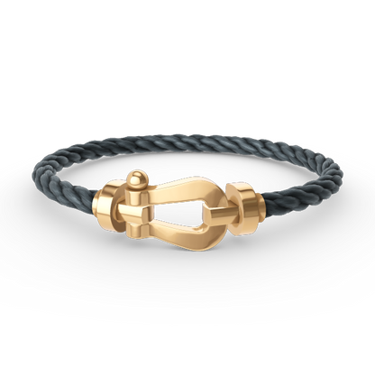 [⭐Corinne]FORCE LARGE HORSESHOE NO DIAMOND BRACELET GOLD