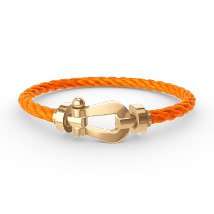[⭐Corinne]FORCE LARGE HORSESHOE NO DIAMOND BRACELET GOLD