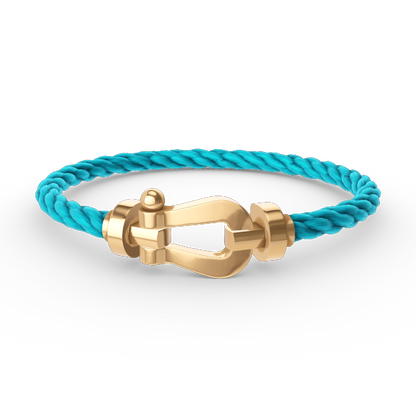 [⭐Corinne]FORCE LARGE HORSESHOE NO DIAMOND BRACELET GOLD