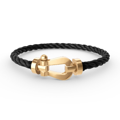 [⭐Corinne]FORCE LARGE HORSESHOE NO DIAMOND BRACELET GOLD