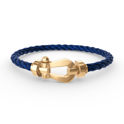 [⭐Corinne]FORCE LARGE HORSESHOE NO DIAMOND BRACELET GOLD