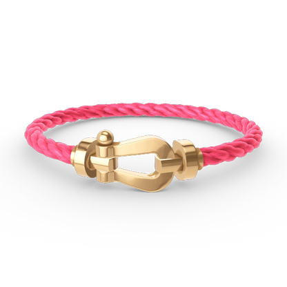 [⭐Corinne]FORCE LARGE HORSESHOE NO DIAMOND BRACELET GOLD