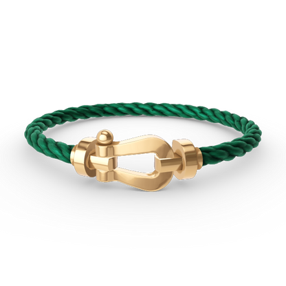 [⭐Corinne]FORCE LARGE HORSESHOE NO DIAMOND BRACELET GOLD
