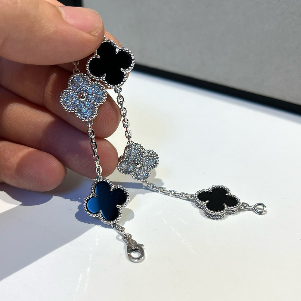 [⭐Corinne] CLOVER 5 MOTIF ONYXS BRACELET COLLECTION