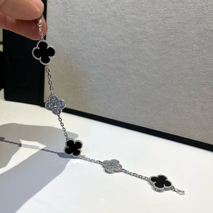 [⭐Corinne] CLOVER 5 MOTIF ONYXS BRACELET COLLECTION