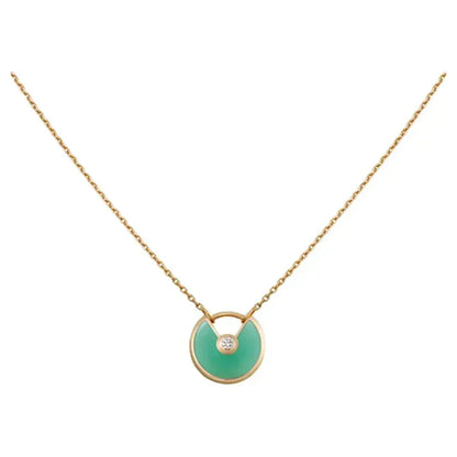 [⭐Corinne]AMULETTE GOLD MALACHITE NECKLACE