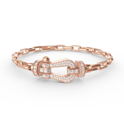 [⭐Corinne]FORCE LARGE HORSESHOE CLASP  METAL BRACELET