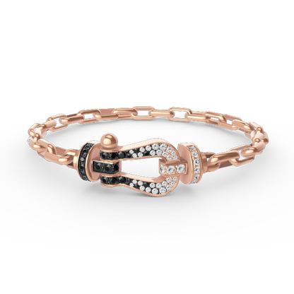 [⭐Corinne]FORCE LARGE HORSESHOE CLASP  METAL BRACELET