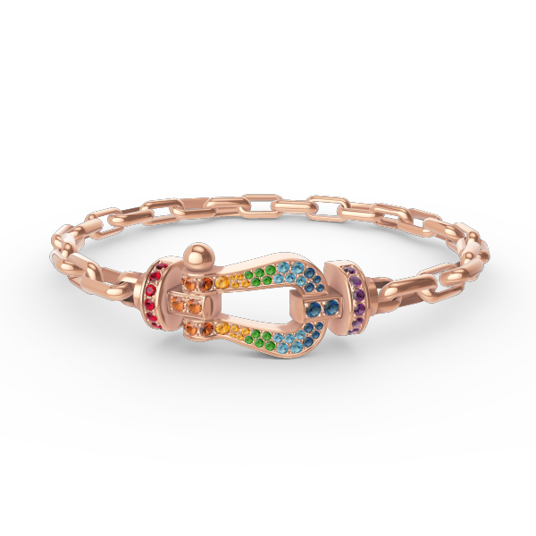 [⭐Corinne]FORCE LARGE HORSESHOE CLASP  METAL BRACELET