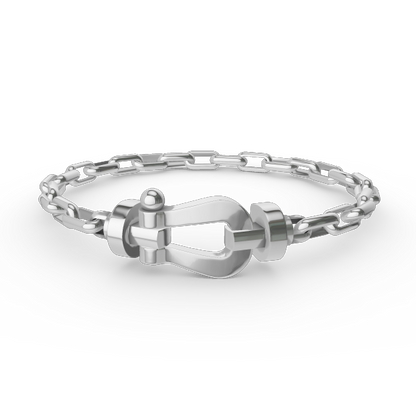 [⭐Corinne]FORCE LARGE HORSESHOE CLASP  METAL BRACELET