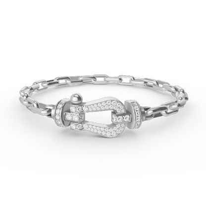 [⭐Corinne]FORCE LARGE HORSESHOE CLASP  METAL BRACELET