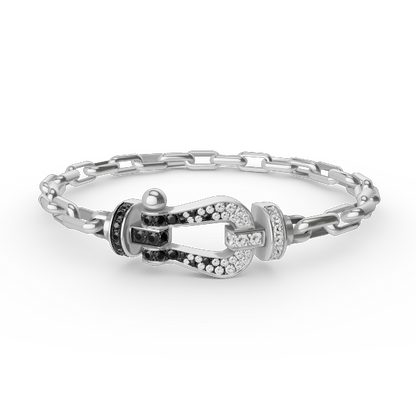 [⭐Corinne]FORCE LARGE HORSESHOE CLASP  METAL BRACELET