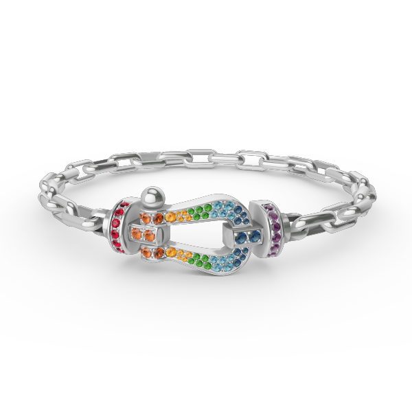 [⭐Corinne]FORCE LARGE HORSESHOE CLASP  METAL BRACELET
