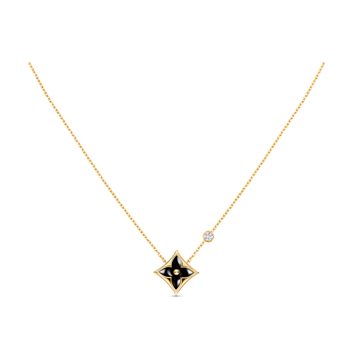 [⭐Corinne]STAR BLACK MOP NECKLACE