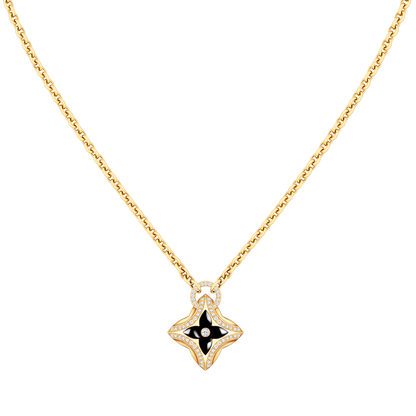 [⭐Corinne]STAR PEDANT PINK GOLD DIAMOND NECKLACE