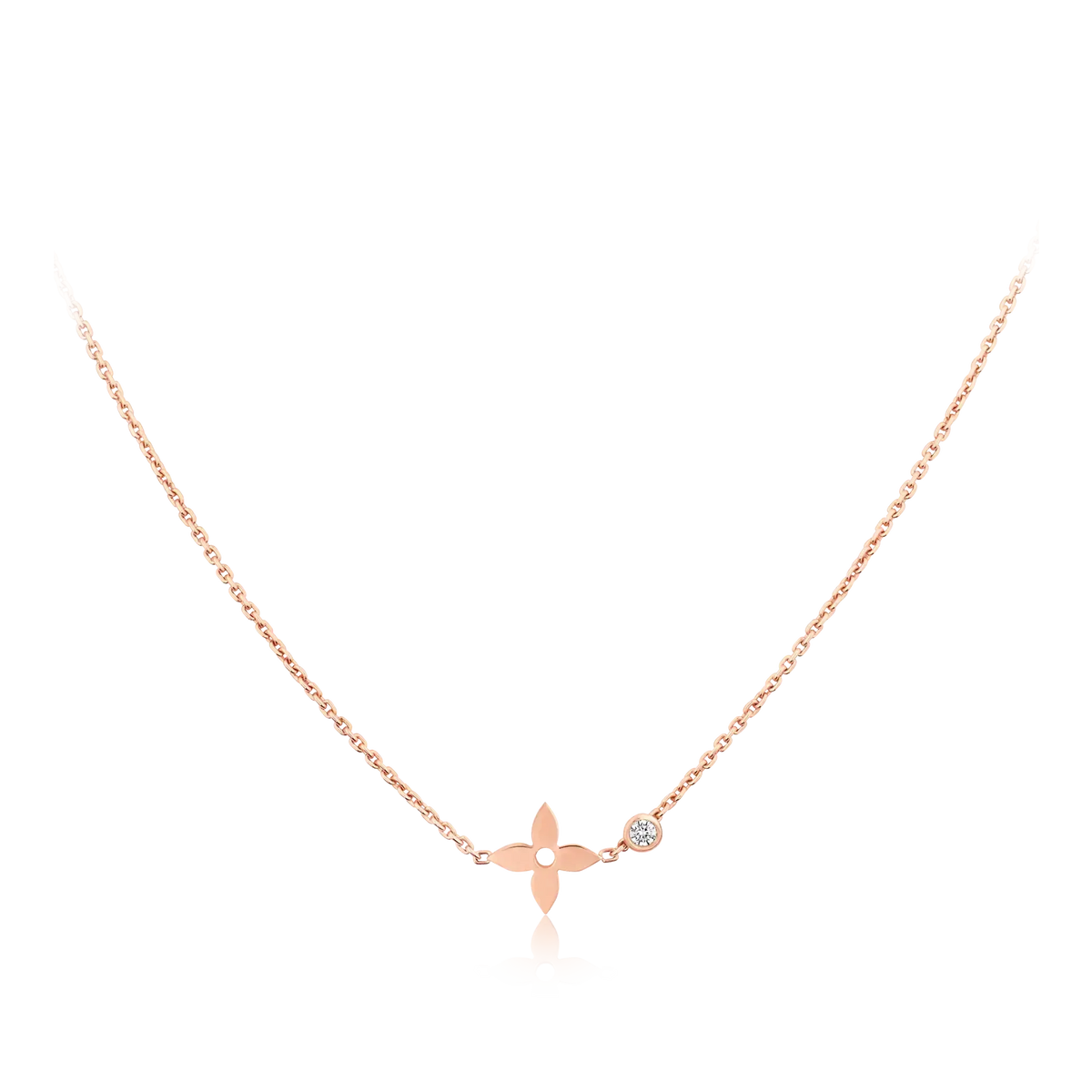 [⭐Corinne]BLOSSOM PENDANT PINK GOLD AND DIAMOND