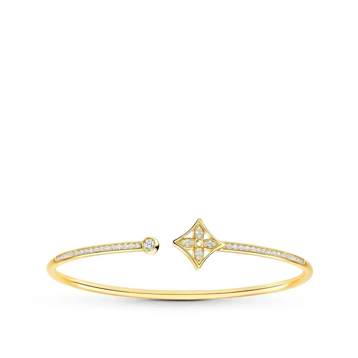 [⭐Corinne]IDYLLE GOLD OPEN BRACELET DIAMOND PAVED