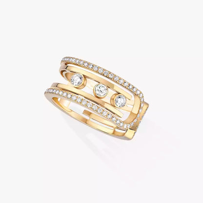 [⭐Corinne]Move 10th Diamond Ring in Gold