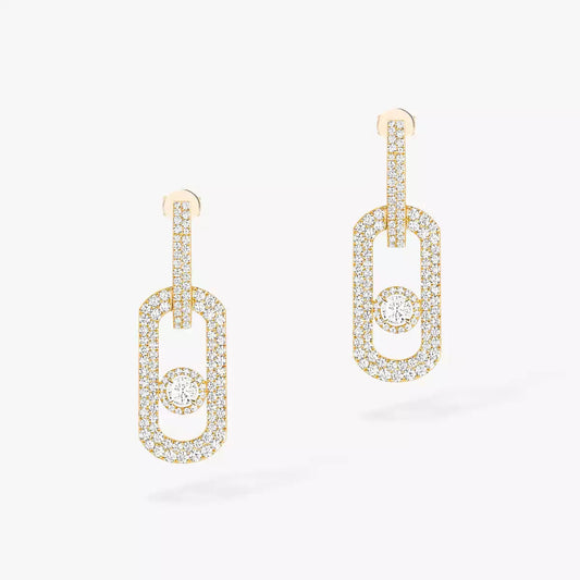 [⭐Corinne]So Move XL Pave_-Set Diamond Pendant Earrings