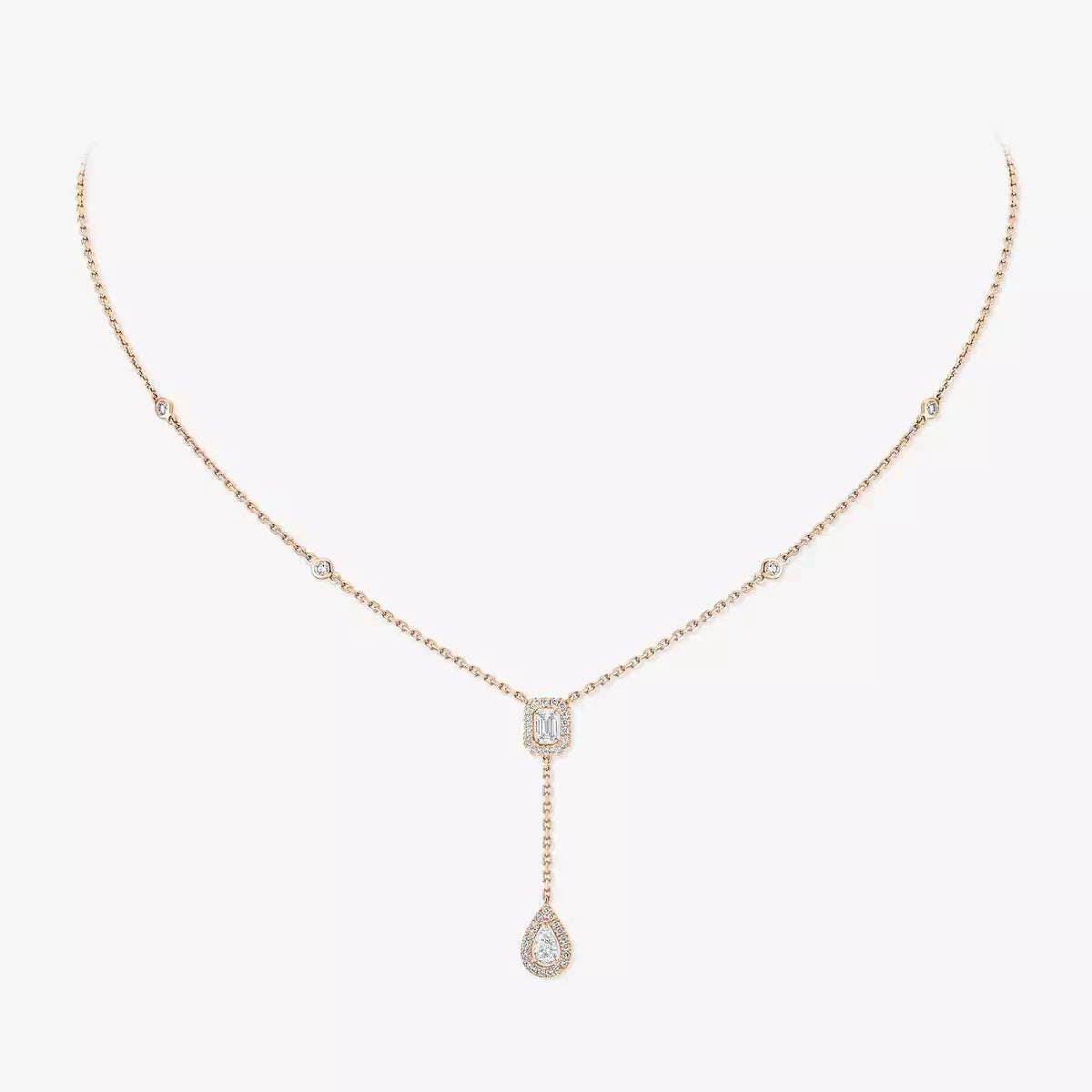 [⭐Corinne]Gold Diamond Tie Necklace