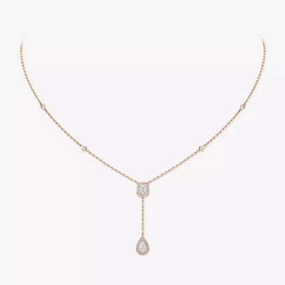 [⭐Corinne]Gold Diamond Tie Necklace