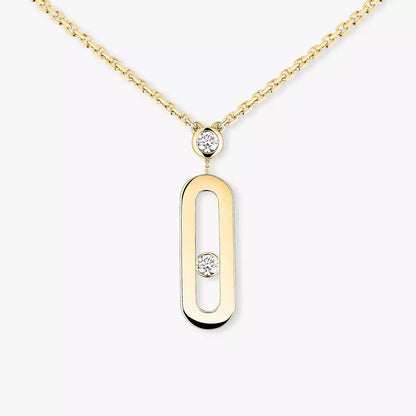 [⭐Corinne] Move Uno Gold Diamond Long Necklace
