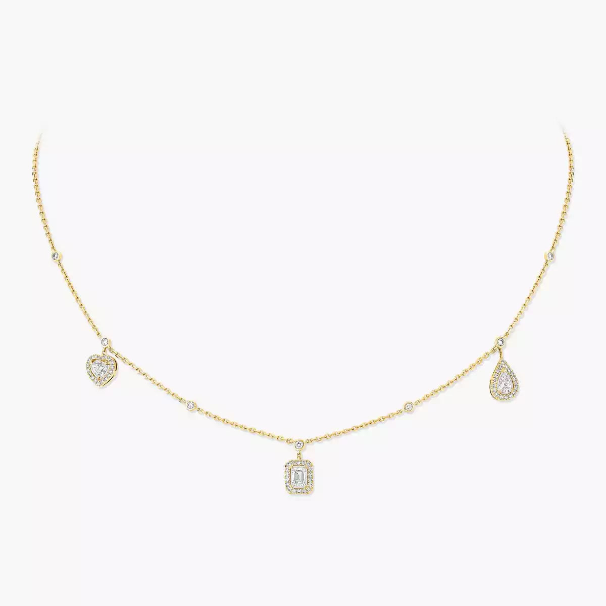[⭐Corinne]My Twin Diamond Necklace in Silver