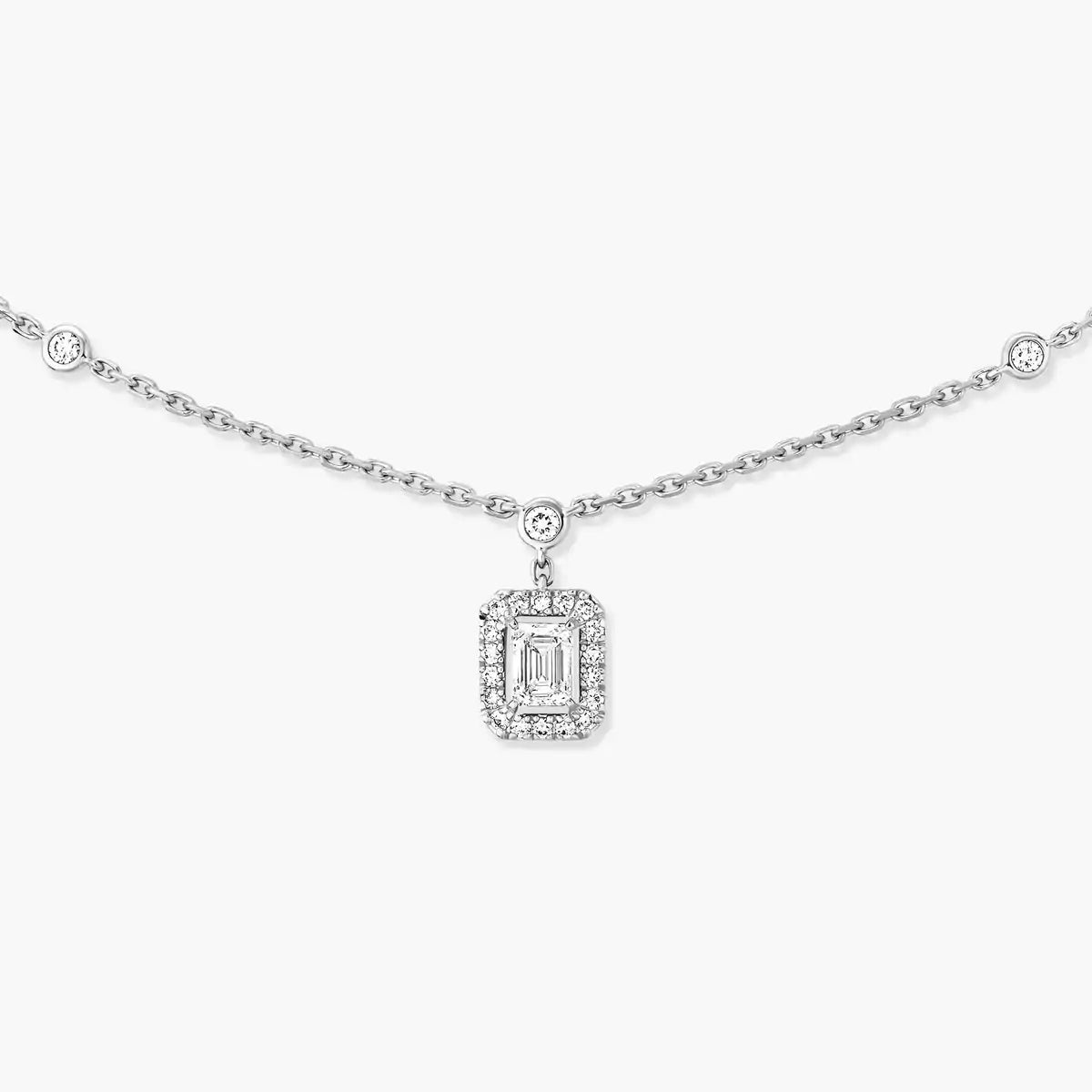 [⭐Corinne]My Twin Diamond Necklace in Silver