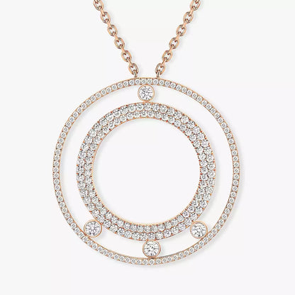 [⭐Corinne]Move Romane Long Pave_-Set Diamond Necklace