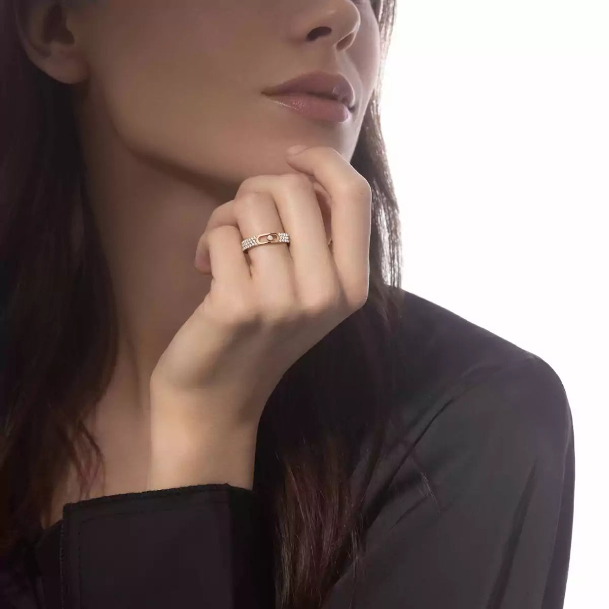 [⭐Corinne]Move Joaillerie Pave_ Diamond Wedding Ring