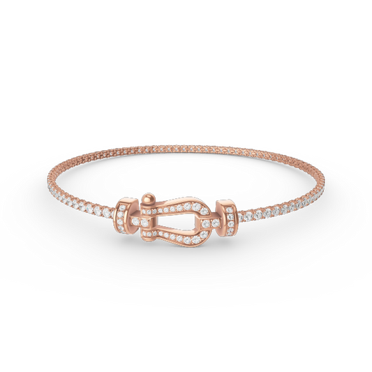 [⭐Corinne]FORCE  HORSESHOE  DIAMOND TENNIS BRACELET
