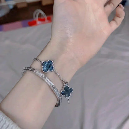 [⭐Corinne]CLOVER 5 MOTIF PIETERSITE BRACELET COLLECTION