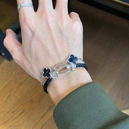 [⭐Corinne]CLOVER 5 MOTIF PIETERSITE BRACELET COLLECTION