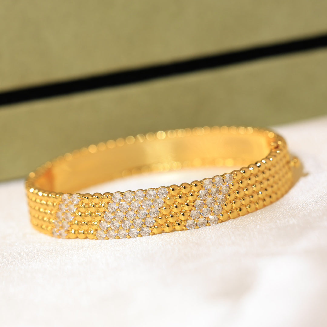 [⭐Corinne]  FIVE-ROW DIAMOND BRACELET