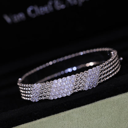 [⭐Corinne]  FIVE-ROW DIAMOND BRACELET
