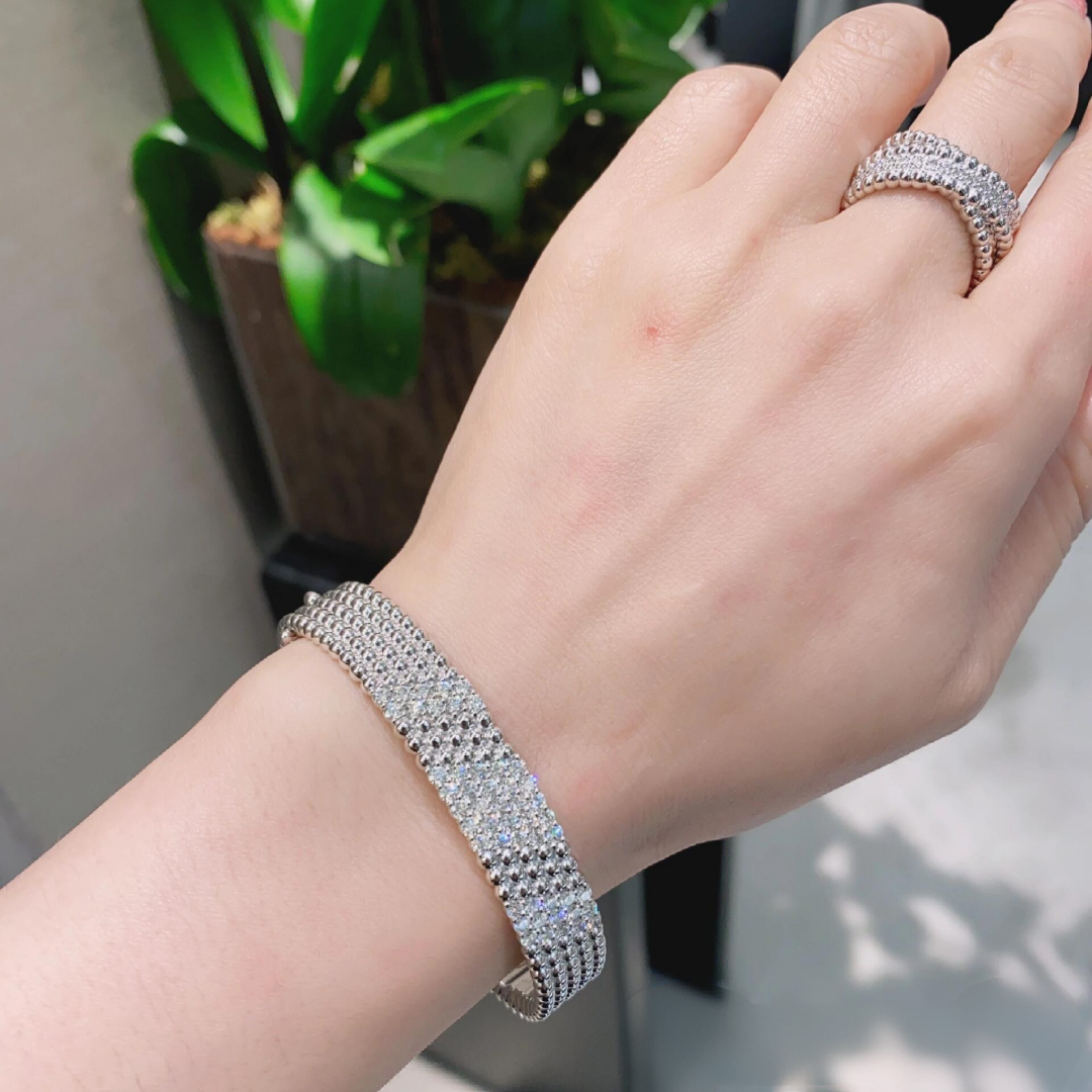[⭐Corinne]  FIVE-ROW DIAMOND BRACELET