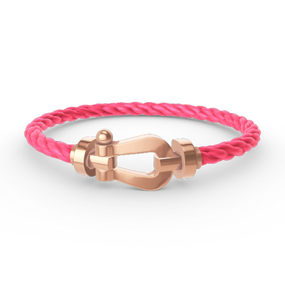 [⭐Corinne]FORCE LARGE HORSESHOE NO DIAMOND BRACELET ROSE GOLD