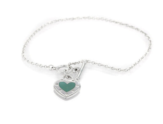 [Corinne]LOVE HEART BLUE BRACELET