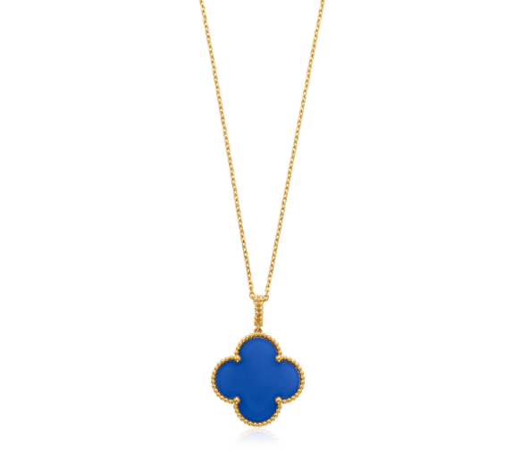 [⭐Corinne]CLOVER 25MM NECKLACE TURQUOISE ROSE GOLD