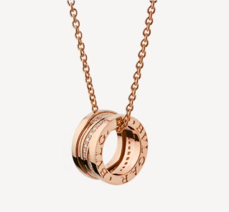 [⭐Corinne]ZERO 1 PINK GOLD DIAMOND NECKLACE