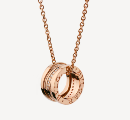 [⭐Corinne]ZERO 1 PINK GOLD DIAMOND NECKLACE