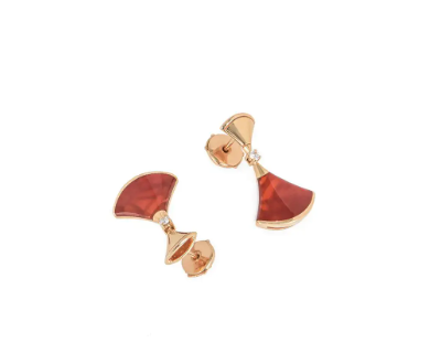 [⭐Corinne]DREAM Carnelian PINK GOLD EARRINGS